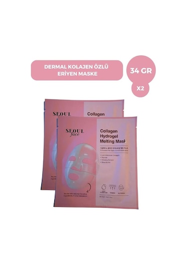 Dermal Seoulface Kolajen Özlü Eriyen Maske 2 x 34 G