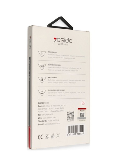 Yesido İphone Uyumlu 15 Pro Max Premium 5d Temperli Cam Ekran Koruyucu