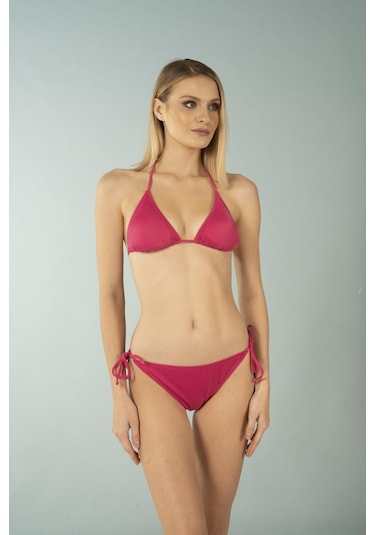 Estiva Üçgen İpli Bikini Takımı - Pembe