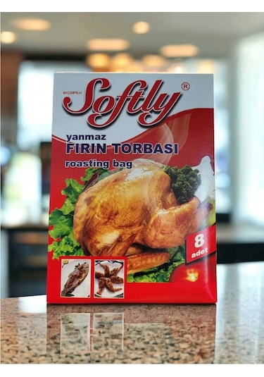 Softly Yanmaz Fırın Torbası 8'li Açık Gri