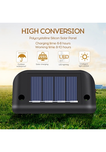 Singree Güneş Enerjili Bahçe Aydınlatma Lambası - Otomatik Açılır, Su Geçirmez, Sıcak Beyaz Işık