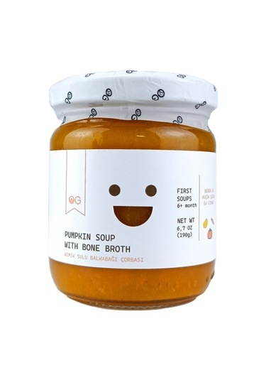 OG natural Kemik Sulu Balkabağı Çorbası 190G 6 Ay