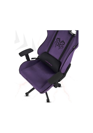 Rio Plus Balerion Terletmez Kadife Kumaş Mor Gaming Oyuncu Koltuğu -10 Mor