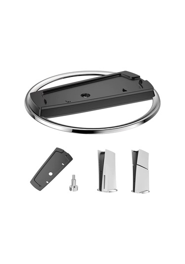 Ps5 / Ps5 Slim Konsol Diskli Ve Dijital Model İçin Vidalı Metal Dikey Stand