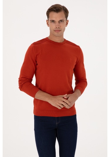 U.s. Polo Assn. Erkek Kiremit Kazak /triko 50307779-vr031 Kiremit