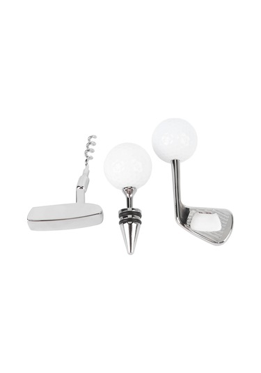 Wezone Golf Topu Desenli Zink Alyuminyum Şarap Açıcı Seti: Şarap Tıkacı, Bira Açıcı Ve Taşınabilir Depolama Kutusu İçeren Pratik Hediyelik Paket Diğer