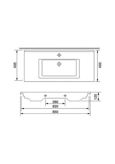 Newarc Silver Slim Lavabo 501085