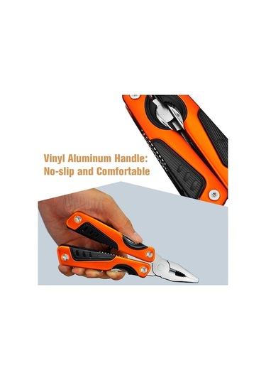 Tools Çok Amaçlı Pense Paslanmaz Çelik Katlanır Bıçak Kamp Açacak & Tirbuşon 001