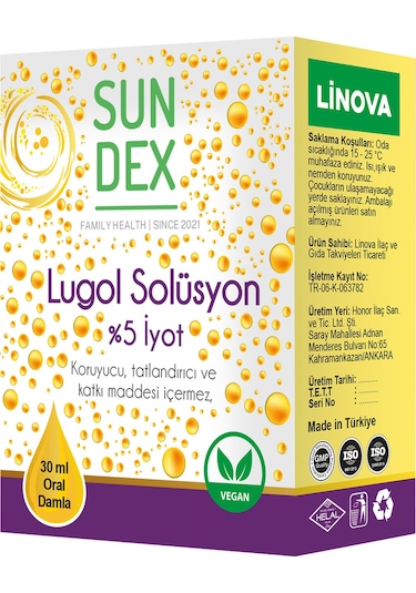 Sundex Paket Lugol İyot Solüsyon Damla 30 ML