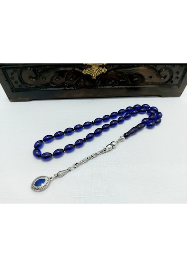 Nf Atölyesi Harika Çekime Sahip Ateş Kehribar Tesbih.ölçü: 8 X12