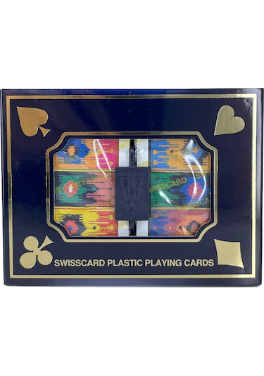 Swisscard Plastik İskambil - Oyun Kartı Destesi Model: 4