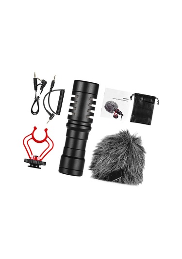 Boya Mini Kardioid Mikrofon Metal Elektret Kondensör Video