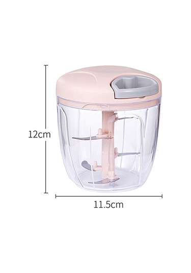 Monyee 420 Paslanmaz Çelik Bıçaklı El Çekmeli Yemek Dilimleyici, 900ml, Yeşil - Elektriksiz, Lehimli, Kolay Temizlenir, Kamp/rv Uygun Yeşil