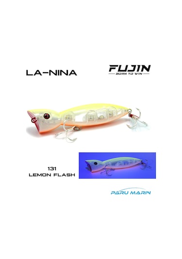 Fujin La Nina Maket Balık Su Üstü Popper 131 Lemon Flash