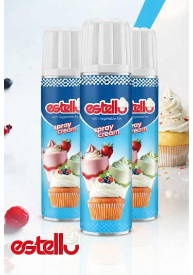 Estello Sprey Krem Şanti 3 Adet