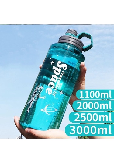 Maoyaya 2l 3l Büyük Kapasiteli Spor Su Filtreli Şişe, Çevre Dostu Plastik Filtreli