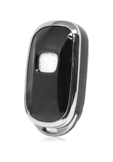 Honda Yeni Fe1 Civic Crv Hrv Accord Smart Nano Anahtar Kılıfı Siyah Gümüş Renk