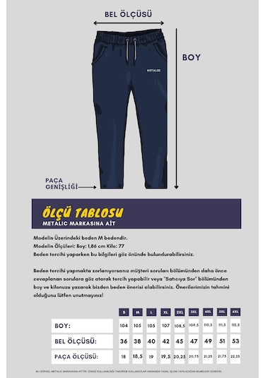 Siyah Erkek Fermuarlı Cepli Nakış Detaylı Düz Paça Rahat Kesim Günlük Eşofman Altı Siyah