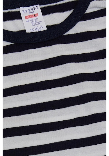 Breeze Erkek Bebek Uzun Kollu Tişört Patlı Şapkalı Köpekcik Baskılı 9 Ay-3 Yaş, Lacivert-lacivert Lacivert