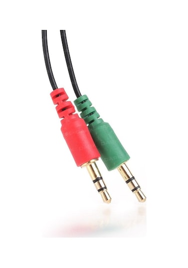 Yediverenbilişim Dark 4Pin 3.5Mm Stereo Dişi -2X3.5Mm Stereo Erkek