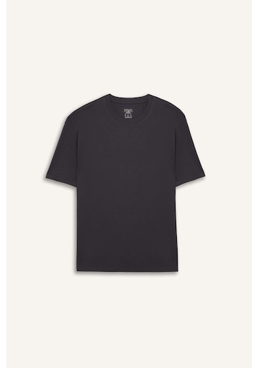 DeFacto Oversize Geniş Kalıp Ütü Gerektirmeyen Bisiklet Yaka Kısa Kollu Basic Düz Ağır Kumaş Tişört X3926AZ25SPAR104 DeFacto Oversize Geniş Kalıp Ütü Gerektirmeyen Bisiklet Yaka Kısa Kollu Basic Düz Ağır Kumaş Tişört X3926AZ25SPAR104
