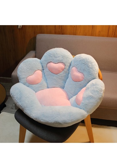 Kedi Paw Sandalye Minderi Güzel Kedi Paw Yastık Kedi Paw Şekli S-7 Ekru