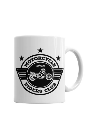 Motorcycle Motorsiklet Kupa Bardak Porselen Karışık