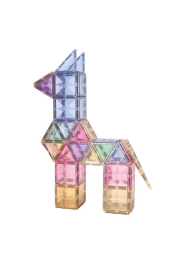 Cleverclixx Mega Creative Pack Manyetik Bloklar, Pastel 210 Parça