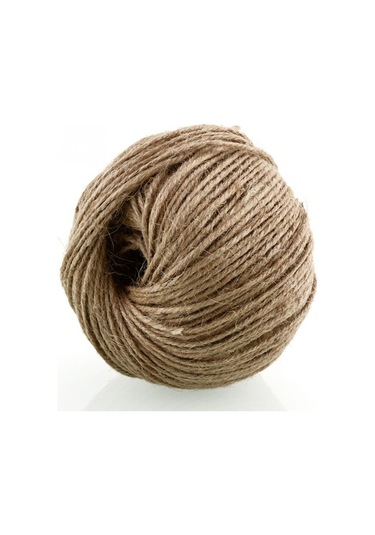 Naturel Doğal Jüt İp Hasır İp Süsleme İpi 100 Gr-100 Metre 2mm Kalınlık 10 Adet