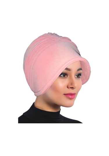 Sandy Şapka Pudra Hazır Türban Tesettür Havuz Bonesi Pudra