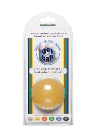 Cando 1491 Hafif Sıkma Egzersiz Topu Sarı