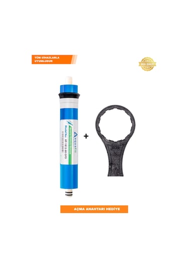 Su Arıtma Membran Filtre – 80 GPD Tüm Cihazlara Uyumlu + Açma Anahtarı