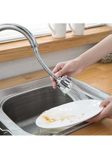 Dancemonkey Cbtx Mutfak Musluğu Anti-sıçrama Başlığı, Basınçlı Duş Başlığı, Evrensel Döner Havalandırıcı Uzun Çok Renkli