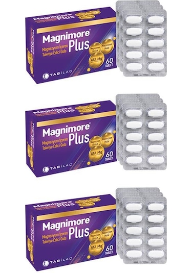 Magnimore Plus Magnezyum 3 x 60 Tablet