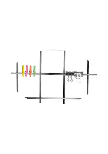Metal Pano Tel Pano Fotoğraf Askısı Notluk Siyah 60X80 Catchme (415755534)