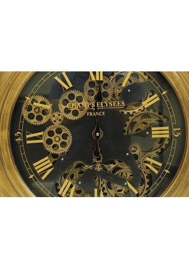 Kenpazar Saat Çarklı Kare Roma Rakamlı Duvar Saati Dekoratif Hediyelik çok Renkli