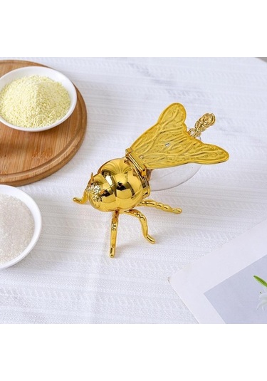 Pazly Suntek Arı Bal Kavanozu Çok İşlevli Mutfak Ve Ev Kullanımı Altın Renk Altın