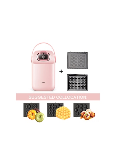 Yuntech01 14x14cm F Modeli Gofret Tepsisi - Sadece H34031 Gofret Makinesi İçin - Anti Yapışkan Kaplama Siyah