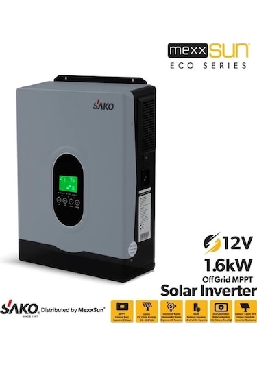 Sako E-sun 1.6 kW 12 V Mppt  Tam Sinüs Akıllı İnverter