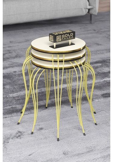 Zigon Sehpa C Lüx Gümüş Bendir