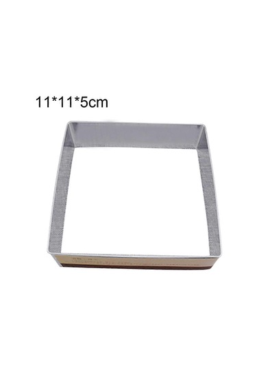 Paslanmaz Çelik Yuvarlak Kare Kek Halkası Kalıbı Mus Kesici Kendin Yap Dekorasyon Aracı Çok Renkli