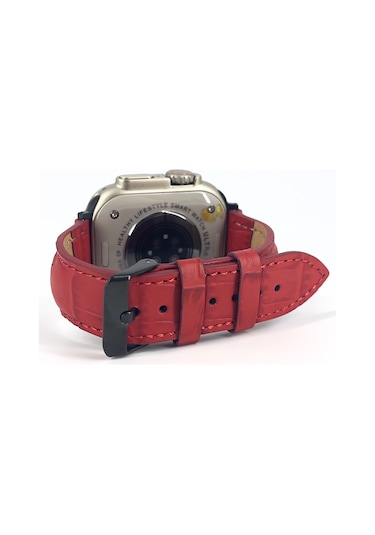 Dxl El Yapımı Hakiki Deri Kutulu İos Watch Uyumlu Kordon 42mm 44mm 45mm 49mm Uyumlu Watch Ultra Kayış