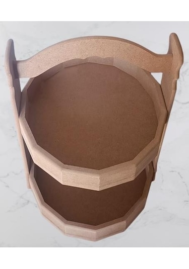 Hobi Adn Dekoratif Meyve Sepeti Ahşap Mdf Ham Cnc Kesim El Yapım