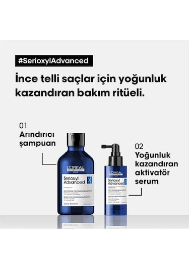 L'Oréal Professionnel Serie Expert Serioxyl Advanced Yoğunluk Kazandıran Şampuan 500 ML