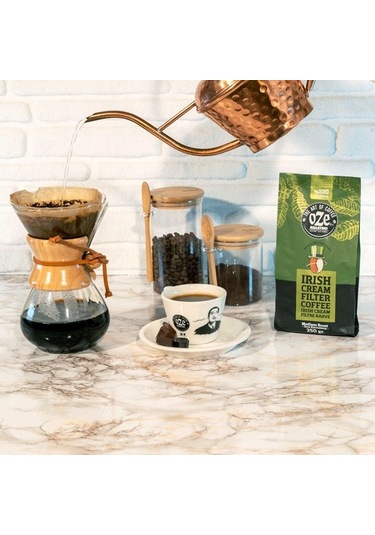 Oze Irish Cream Aromalı Filtre Kahve 250 G Makine Kağıt Filtre Metal Filtre