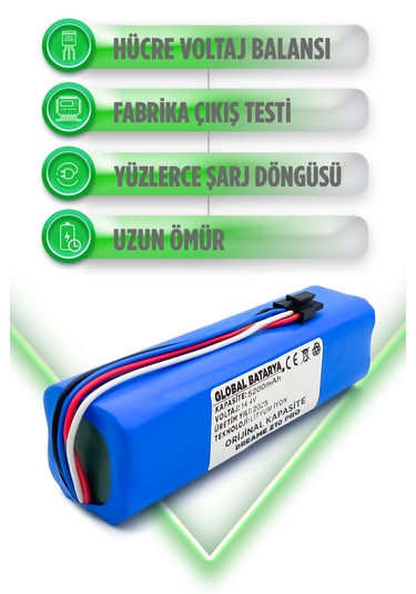 Dreame Z10 Pro Robot Süpürge Bataryası 5200mah
