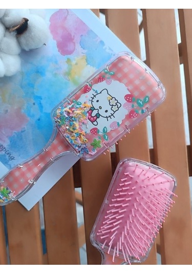Pullu Hello Kitty Kız Çocuklarına Özel Acıtmayan Tarak 1 Adet