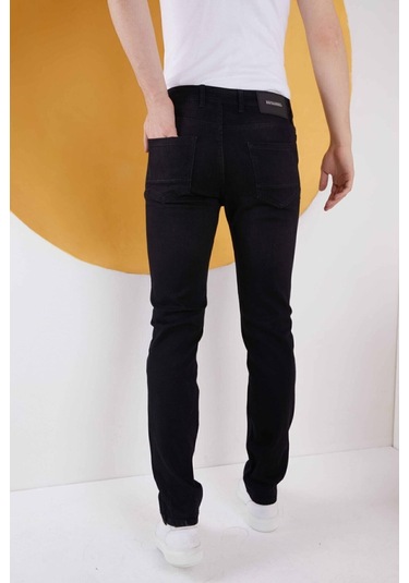 Vikings Jean Siyah Kot Pantolon Siyah