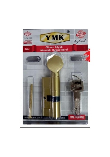 YMK 68 MM Bilyalı Topuzlu 3 Anahtarlı Sarı Renkli Barel