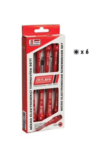 CerPa Elektronikçi Tornavida Takımı Torx 6 Parça